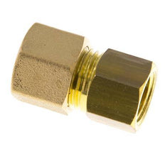 G 1/4'' x 10mm Racor de compresión recto de latón 95 Bar DIN EN 1254-2