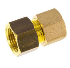 G 3/8'' x 10mm Racor de compresión recto de latón 95 Bar DIN EN 1254-2