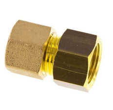 G 3/8'' x 10mm Racor de compresión recto de latón 95 Bar DIN EN 1254-2