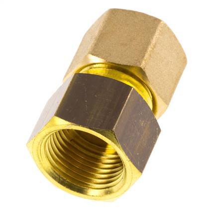 G 3/8'' x 10mm Racor de compresión recto de latón 95 Bar DIN EN 1254-2