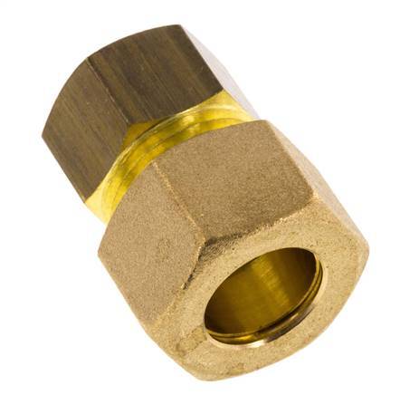 G 3/8'' x 14mm Racor de compresión recto de latón 89 Bar DIN EN 1254-2