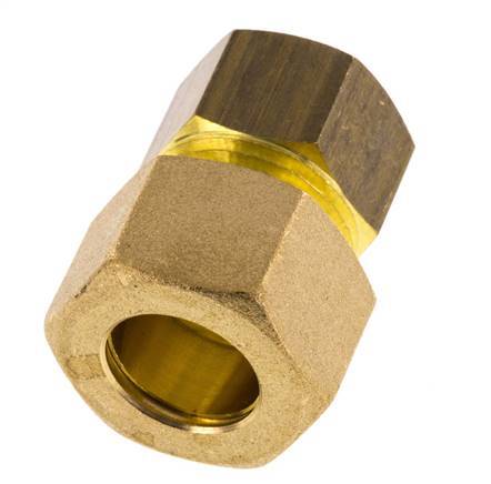 G 3/8'' x 14mm Racor de compresión recto de latón 89 Bar DIN EN 1254-2