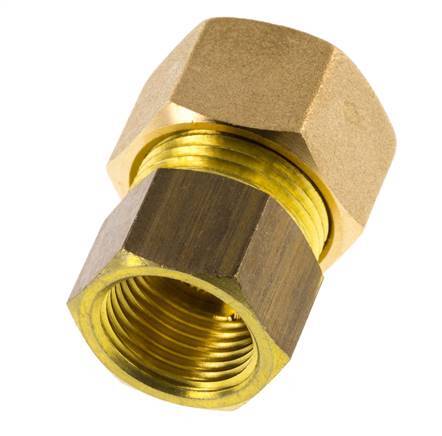 G 3/8'' x 14mm Racor de compresión recto de latón 89 Bar DIN EN 1254-2