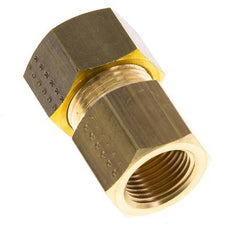G 3/8'' x 15mm Racor de compresión recto de latón 82 Bar DIN EN 1254-2