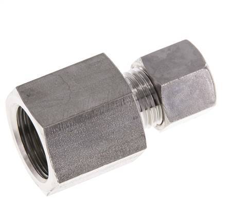 G 1/2'' x 10L Racor de compresión recto de acero inoxidable 315 Bar DIN 2353