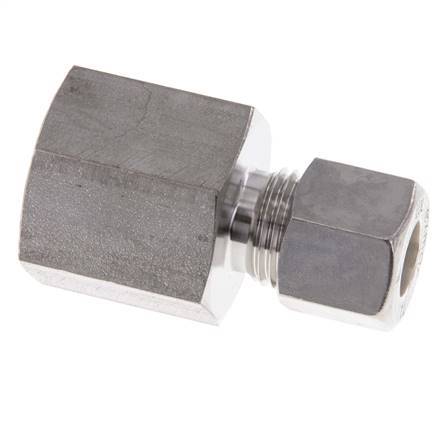 G 1/2'' x 10L Racor de compresión recto de acero inoxidable 315 Bar DIN 2353