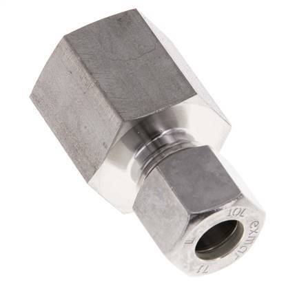 G 1/2'' x 10L Racor de compresión recto de acero inoxidable 315 Bar DIN 2353