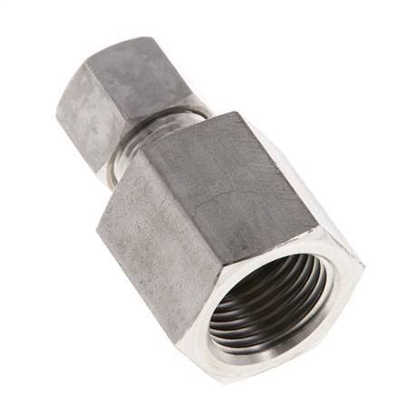 G 1/2'' x 10L Racor de compresión recto de acero inoxidable 315 Bar DIN 2353