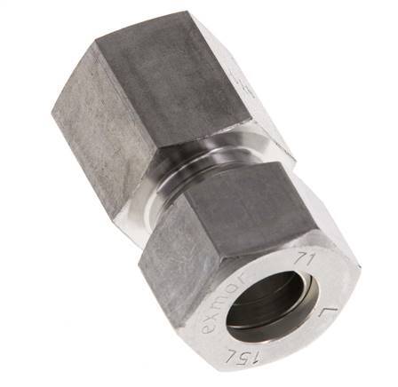 G 1/2'' x 15L Racor de compresión recto de acero inoxidable 315 Bar DIN 2353