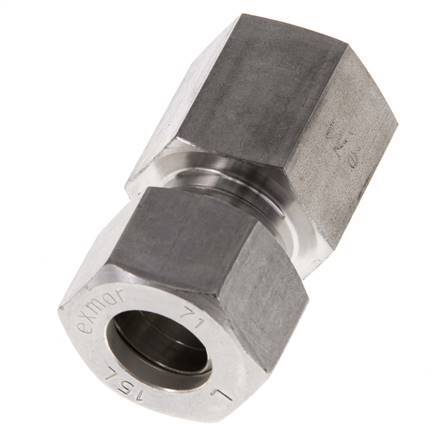 G 1/2'' x 15L Racor de compresión recto de acero inoxidable 315 Bar DIN 2353
