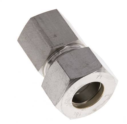 G 1/2'' x 18L Racor de compresión recto de acero inoxidable 315 Bar DIN 2353