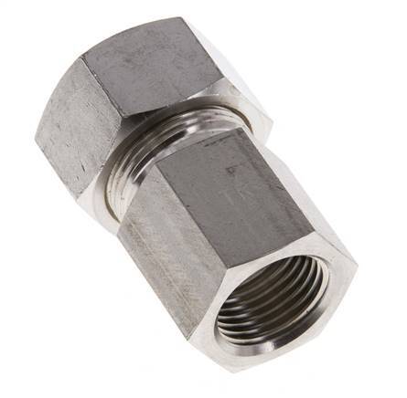 G 1/2'' x 18L Racor de compresión recto de acero inoxidable 315 Bar DIN 2353