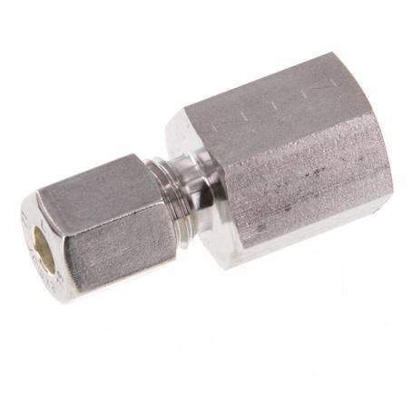 G 1/4'' x 6L Racor de compresión recto de acero inoxidable 315 Bar DIN 2353