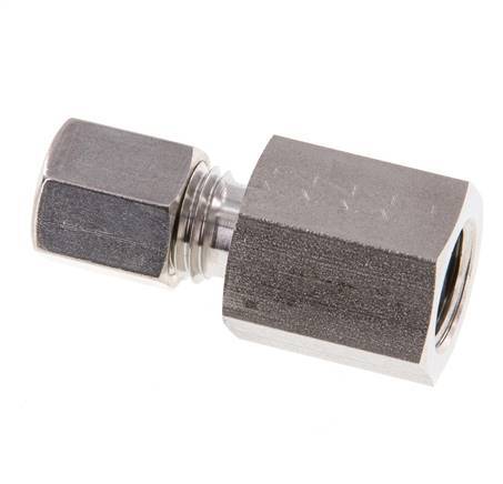 G 1/4'' x 6L Racor de compresión recto de acero inoxidable 315 Bar DIN 2353