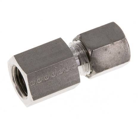 G 1/4'' x 6S Racor de compresión recto de acero inoxidable 630 Bar DIN 2353