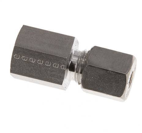 G 1/4'' x 6S Racor de compresión recto de acero inoxidable 630 Bar DIN 2353