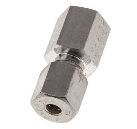 G 1/4'' x 6S Racor de compresión recto de acero inoxidable 630 Bar DIN 2353