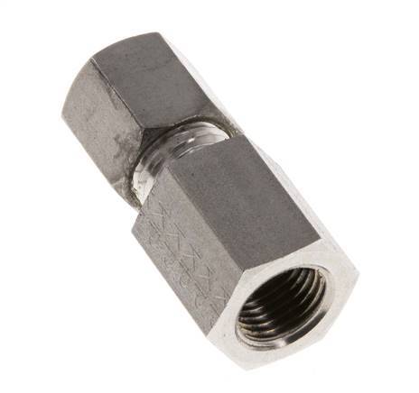 G 1/4'' x 6S Racor de compresión recto de acero inoxidable 630 Bar DIN 2353