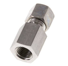 G 1/4'' x 8L Racor de compresión recto de acero inoxidable 315 Bar DIN 2353