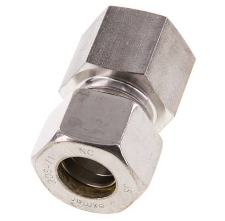 G 3/4'' x 20S Racor recto de acero inoxidable 400 Bar DIN 2353