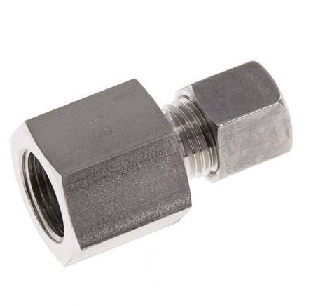 G 3/8'' x 8L Racor de compresión recto de acero inoxidable 315 Bar DIN 2353