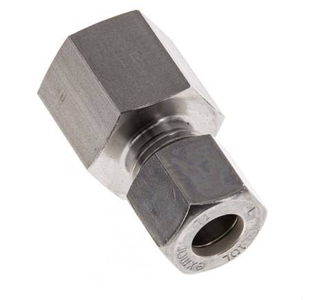 G 3/8'' x 10L Racor de compresión recto de acero inoxidable 315 Bar DIN 2353