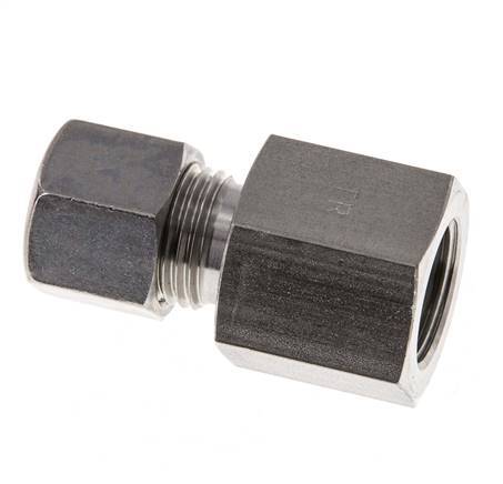G 3/8'' x 10L Racor de compresión recto de acero inoxidable 315 Bar DIN 2353