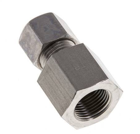 G 3/8'' x 10L Racor de compresión recto de acero inoxidable 315 Bar DIN 2353