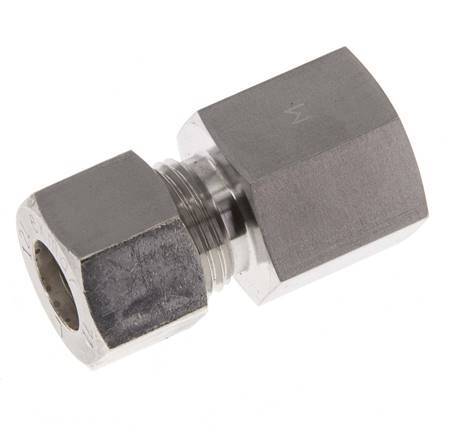 G 3/8'' x 12L Racor de compresión recto de acero inoxidable 315 Bar DIN 2353