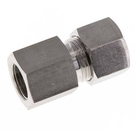 G 3/8'' x 12S Racor de compresión recto de acero inoxidable 630 Bar DIN 2353