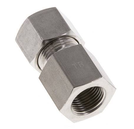 G 3/8'' x 12S Racor de compresión recto de acero inoxidable 630 Bar DIN 2353