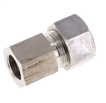 G 3/8'' x 15L Racor de compresión recto de acero inoxidable 315 Bar DIN 2353
