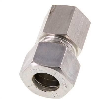 G 3/8'' x 15L Racor de compresión recto de acero inoxidable 315 Bar DIN 2353