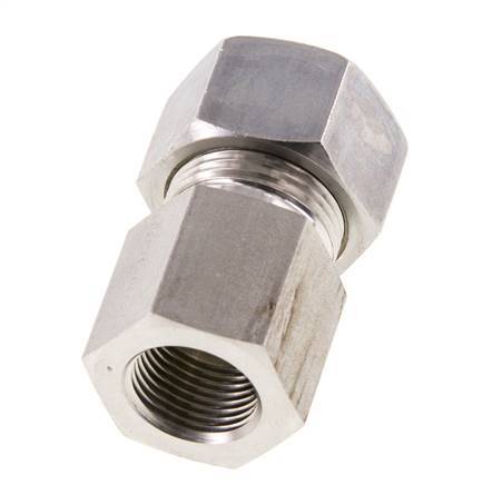 G 3/8'' x 15L Racor de compresión recto de acero inoxidable 315 Bar DIN 2353