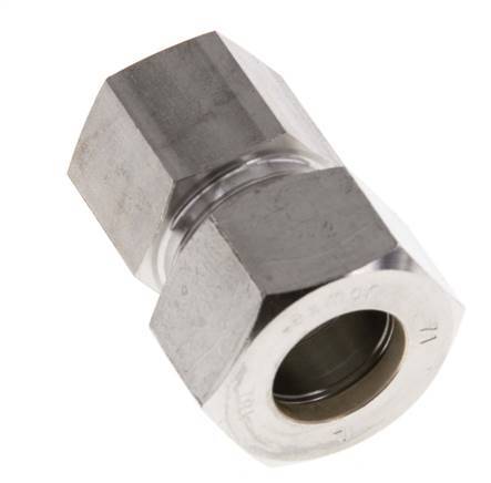 G 3/8'' x 18L Racor de compresión recto de acero inoxidable 315 Bar DIN 2353
