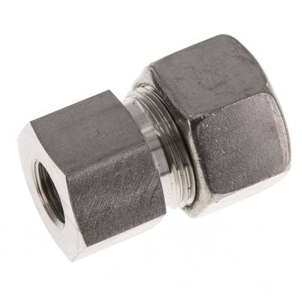 G 3/8'' x 20S Racor de compresión recto de acero inoxidable 400 Bar DIN 2353