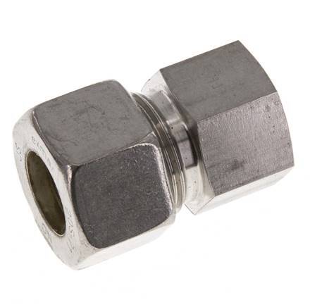 G 3/8'' x 20S Racor de compresión recto de acero inoxidable 400 Bar DIN 2353