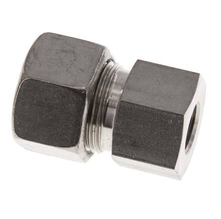G 3/8'' x 20S Racor de compresión recto de acero inoxidable 400 Bar DIN 2353
