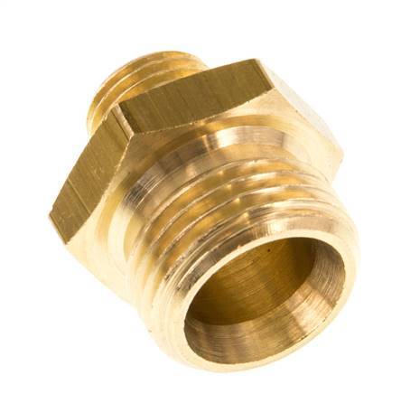 G 1/2'' x G 1/4'' Brass Double Nipple 16 Bar [2 Pieces]