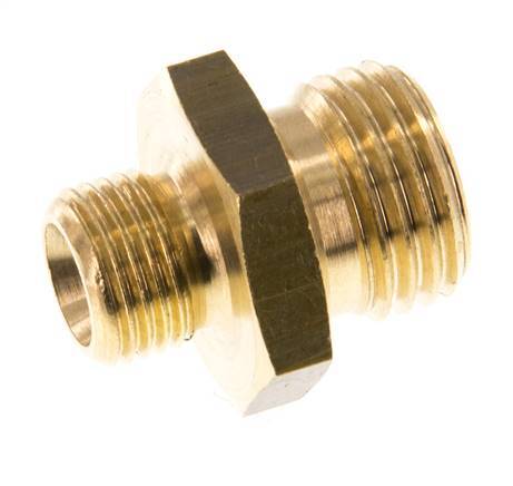 G 1/4'' x G 1/8'' Espiga doble de latón 16 Bar [5 Piezas]