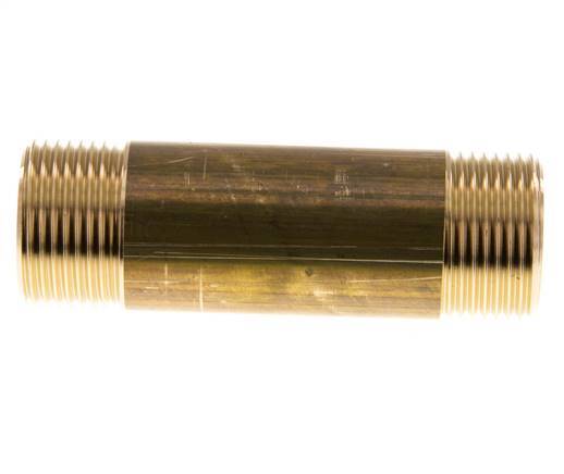 G 3/4'' Espiga doble de latón 16 Bar DIN 2982 - 80mm