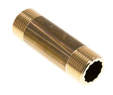 G 3/4'' Espiga doble de latón 16 Bar DIN 2982 - 80mm