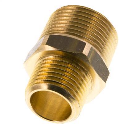R 3/4'' x R 1/2'' Espiga doble de latón 16 Bar