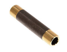 G 3/8'' Espiga doble de latón 16 Bar DIN 2982 - 80mm
