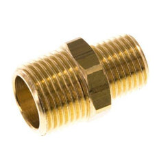 R 3/8'' x R 1/4'' Brass Double Nipple 16 Bar [5 Pieces]