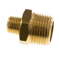 R 3/8'' x R 1/8'' Brass Double Nipple 16 Bar [5 Pieces]