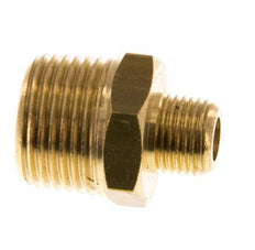 R 3/8'' x R 1/8'' Brass Double Nipple 16 Bar [5 Pieces]