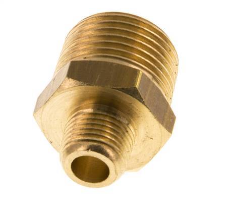 R 3/8'' x R 1/8'' Brass Double Nipple 16 Bar [5 Pieces]