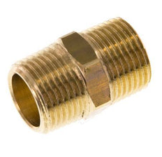 R 3/8'' Brass Double Nipple 16 Bar [2 Pieces]