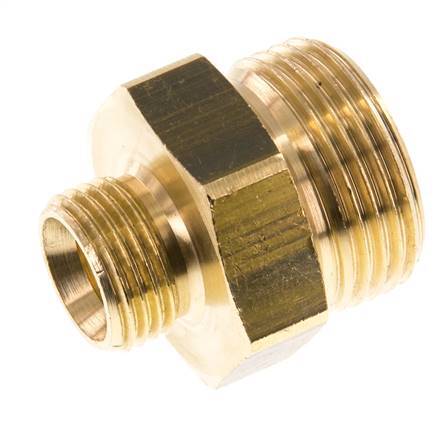 G 1'' x G 1/2'' Espiga doble de latón 16 Bar